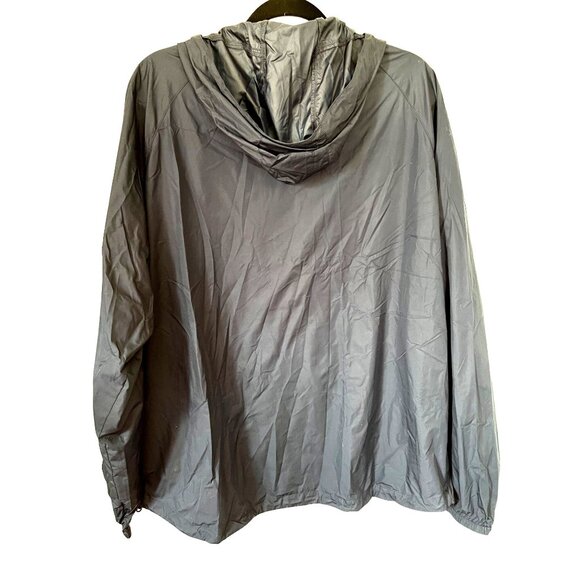 Hooded Jacket L Blue Mesh Pocket Windbreaker Nylon Lightweight Woolrich Vintage - Picture 2 of 10